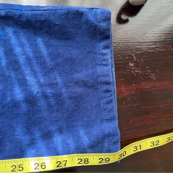 Lauren Jeans Co Blue Cerulean Blue Corduroy Straight Leg Pants.  Size 12 - Picture 10 of 11